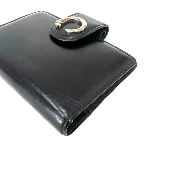 CARTIER Panther Logo Black Agenda Notebook Cover #1294 - Picture 3 of 7
